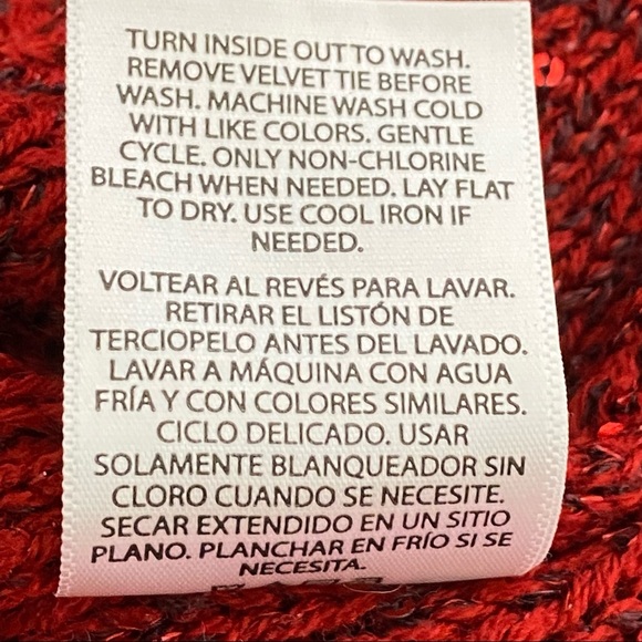 Time and Tru Women’s Sweater XXL (20) Red Black Semi-Sheer Panel Long Sleeves - Picture 5 of 10